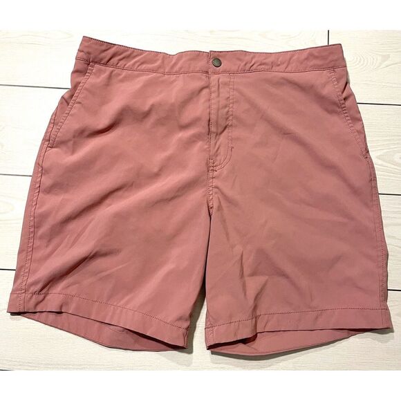 Abercrombie & Fitch Pants - Abercrombie & Fitch Shorts Mens XL Pink Bermuda Pocket Lightweight Inside Lining
